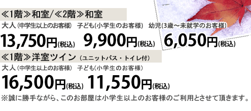 ͡ʾΤ͡12,100ߡҶʾΤ͡7,700ߡĻ3Џ̤ؤΤ͡5,500
  ¼͡ʾΤ͡14,850ߡҶʾΤ͡7,700ߡˢ˾ʤ顢ΤϾʾΤͤΤߤΤѤȤƤޤ